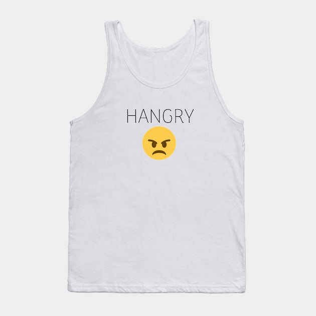 Funny Hangry Angry Face Tank Top by karolynmarie